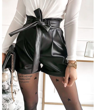 Faux Leather Short