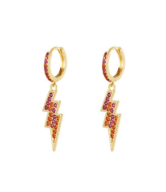 Sparkling Thunderbolt Earrings