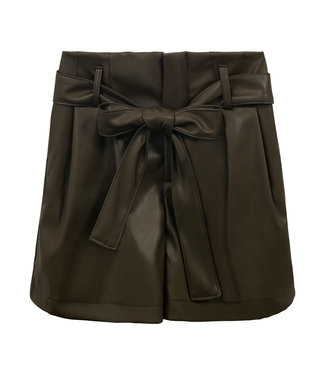 Leather Bow Short