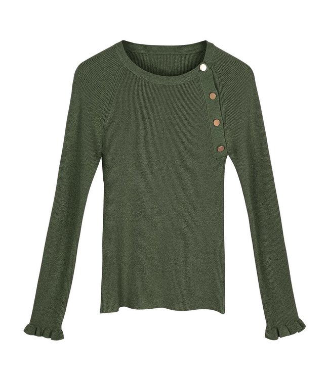 Buttons Top / Army Green
