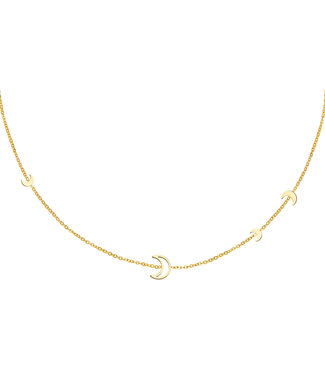 Gold Mystic Moon Necklace
