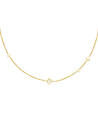 Gold Shimming Star Necklace