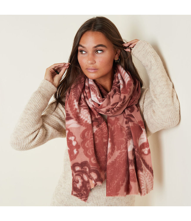 Ornament Scarf / Rusty Red