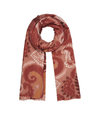 Ornament Scarf / Rusty Red