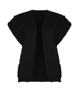 Crochet Gilet / Black