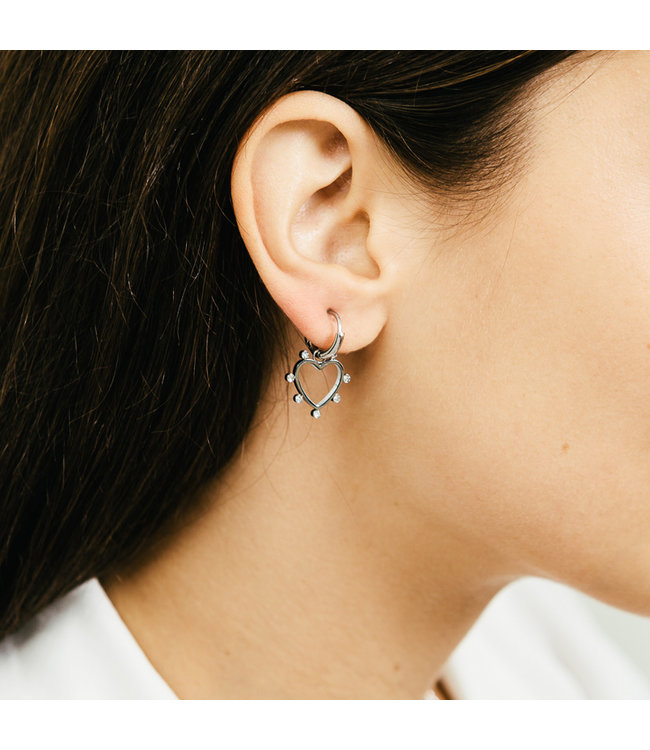 Heart Strass Earrings