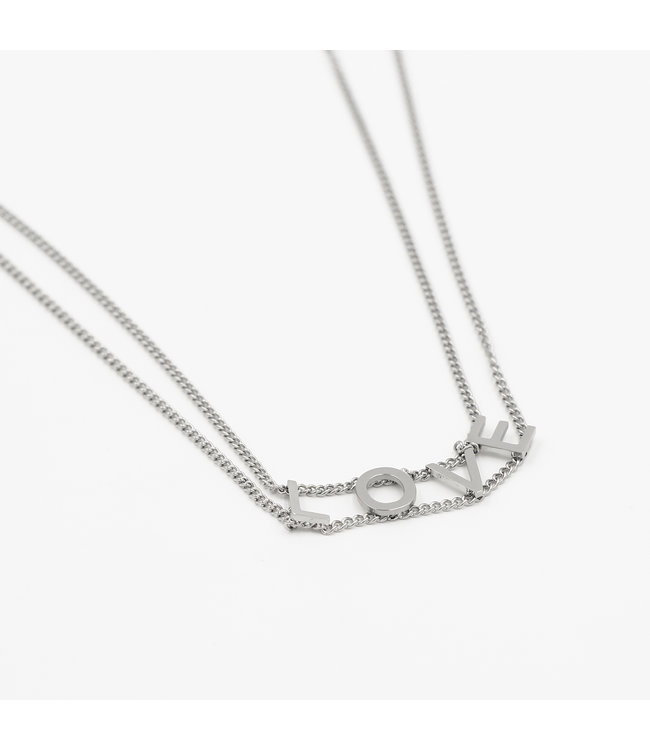 Double LOVE Necklace