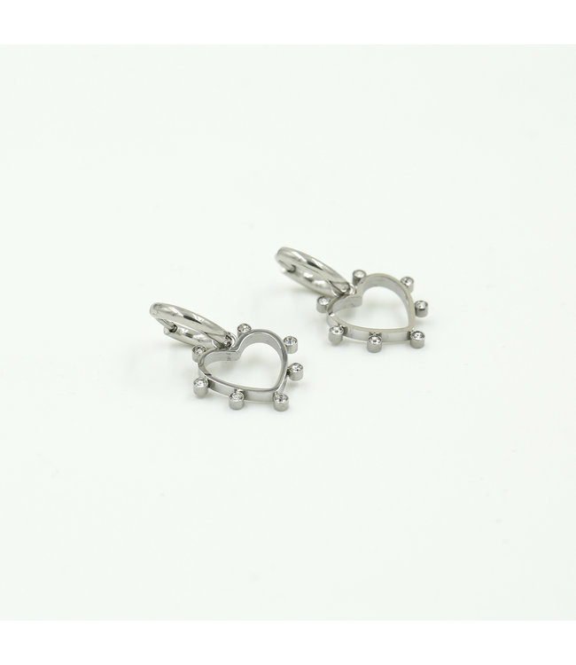 Heart Strass Earrings