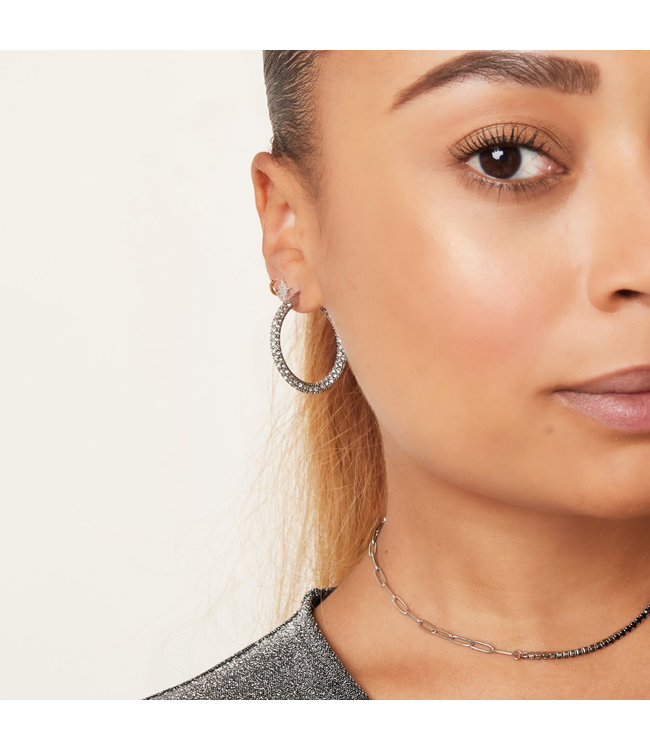 Strass Hoop Earrings / Small