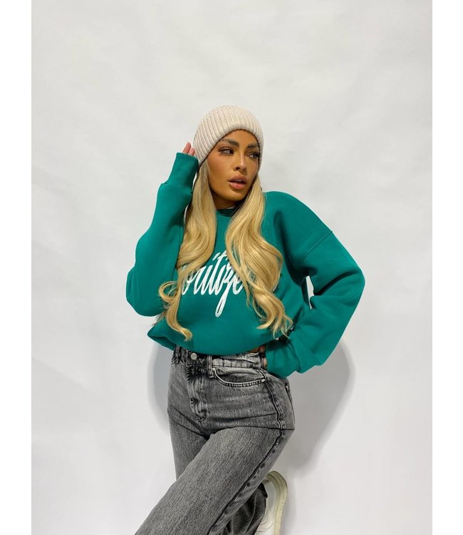 Prioritize Me Sweater / Emerald Green