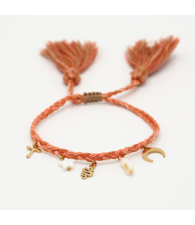 Braided Starry Charms Bracelet