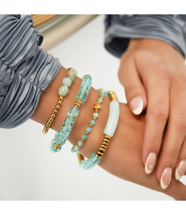 Pearls Heart Bracelet