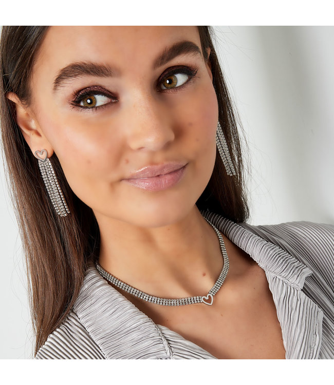 Zircon Heart Necklace