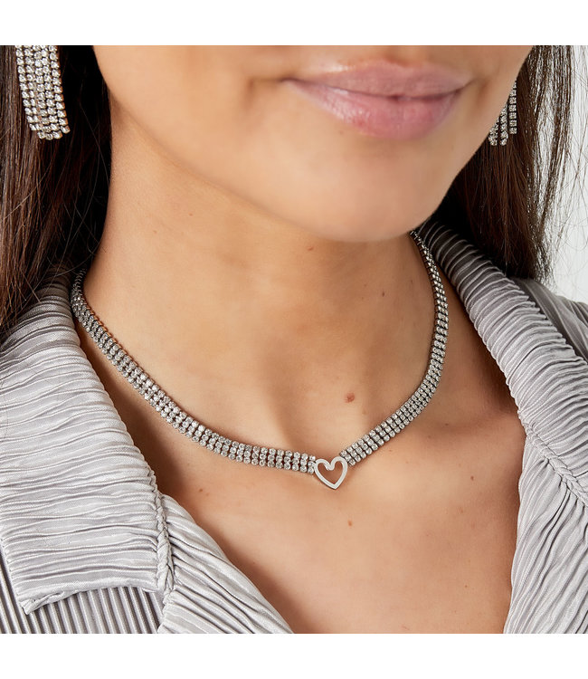 Zircon Heart Necklace