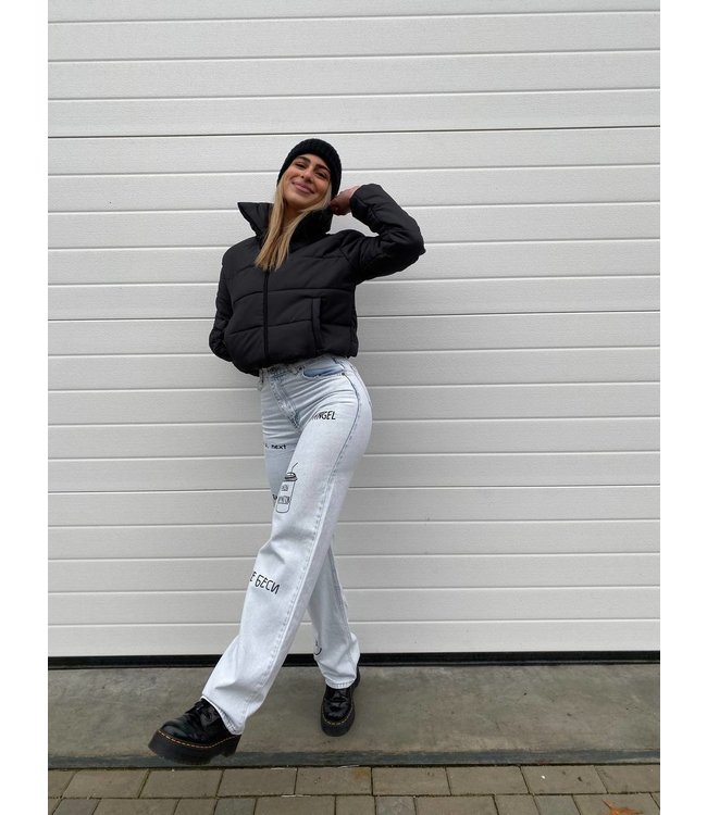 Cropped Bomber Jacket