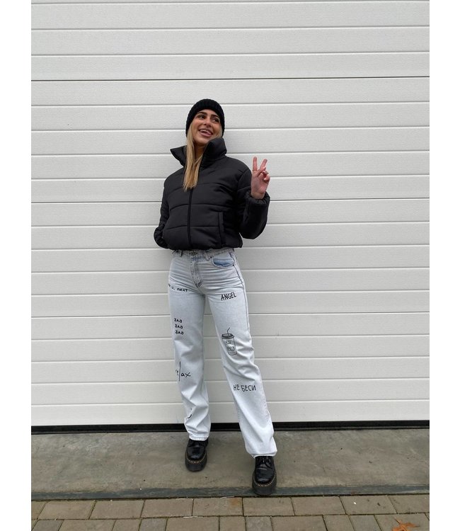 Cropped Bomber Jacket