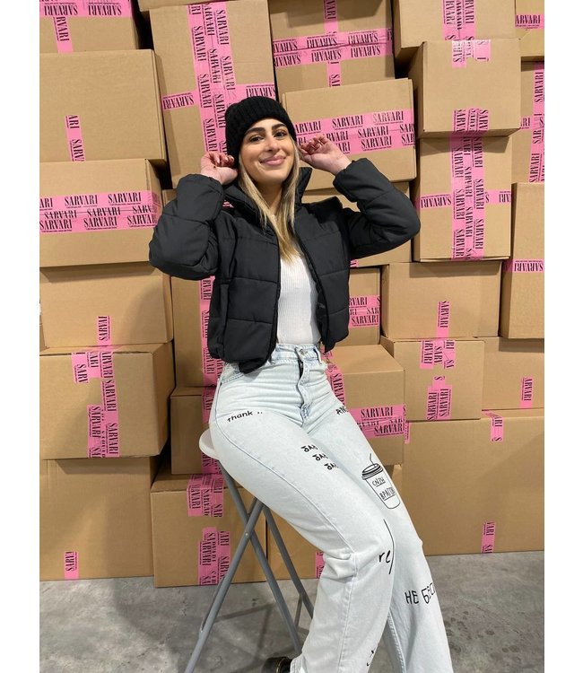 Cropped Bomber Jacket