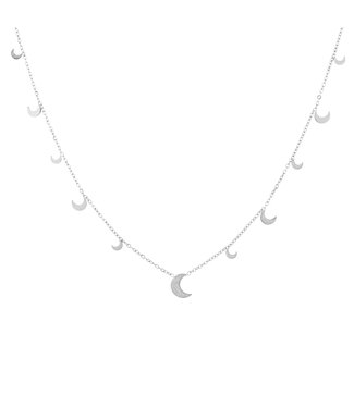 Pattern Moon Necklace