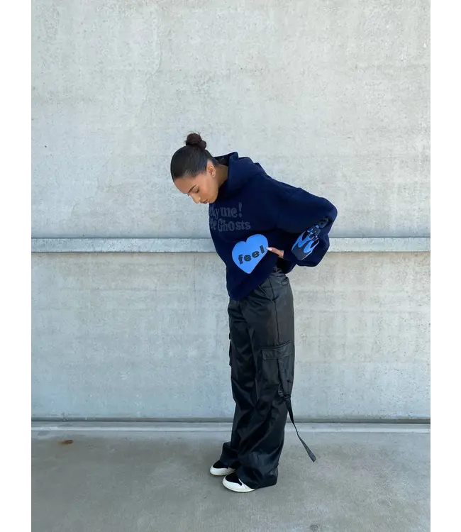 Lucky Me Hoodie / Navy Blue