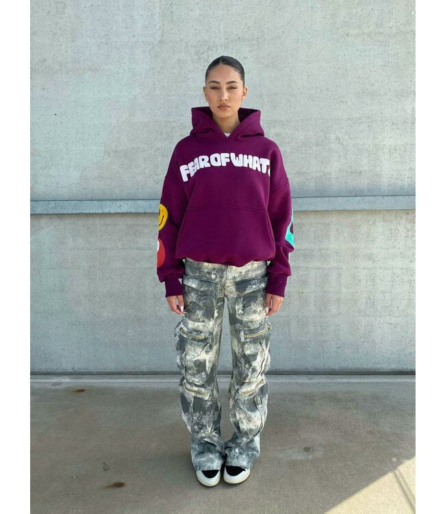 Fear of What Hoodie / Magenta