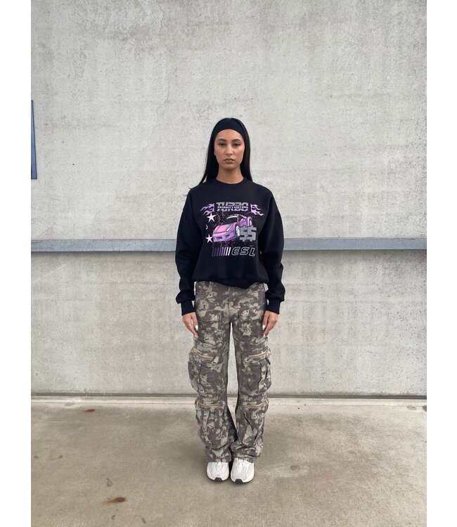 Turbo Motors Sweater / Purple