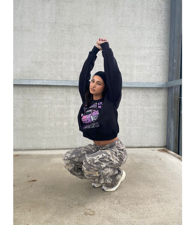 Turbo Motors Sweater / Purple