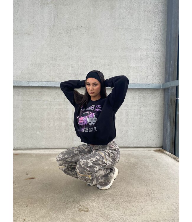 Turbo Motors Sweater / Purple