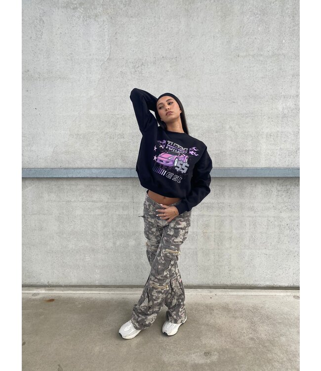 Turbo Motors Sweater / Purple