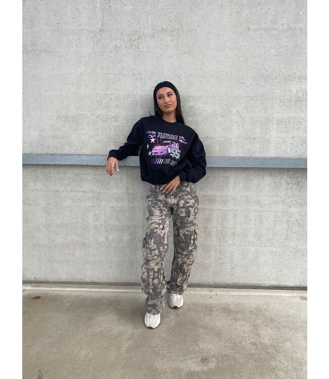 Turbo Motors Sweater / Purple