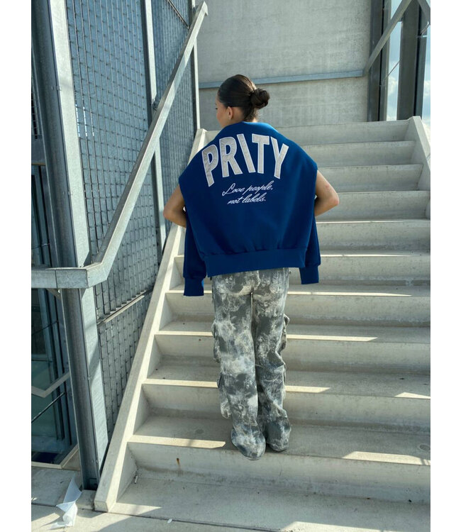 Prioritize Me Sweater / Cobalt Blue