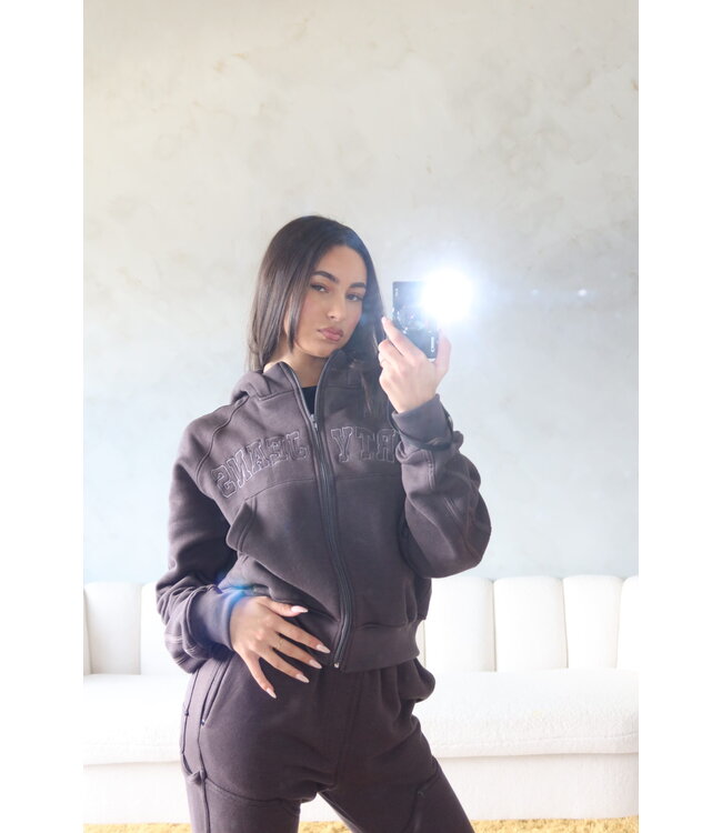 Premium Paneled Tracksuit / Meteorite Grey