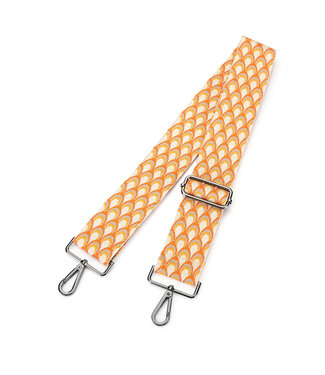 Peacock Bag Strap / Orange