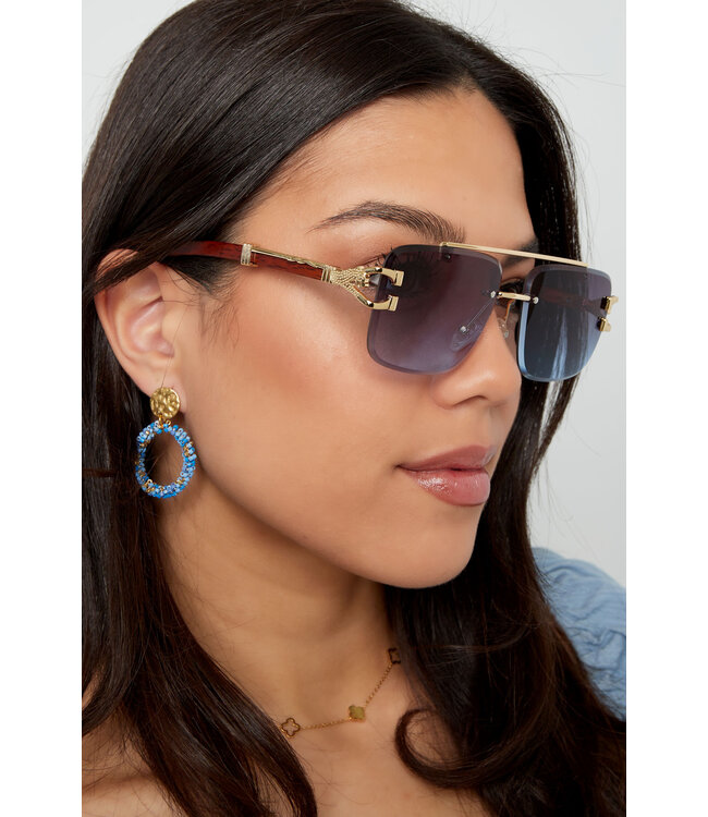 Leopard Wood Sunglasses