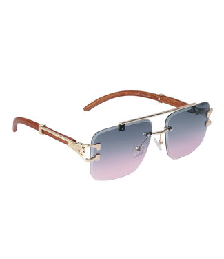 Leopard Wood Sunglasses