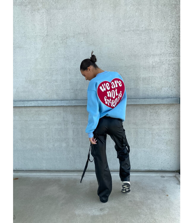 Not Friends Sweater / Light Blue