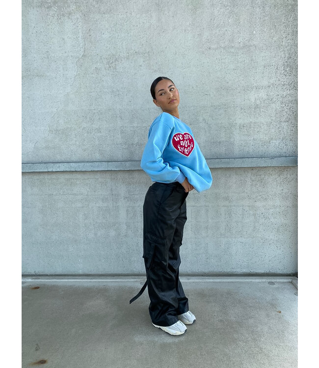 Not Friends Sweater / Light Blue