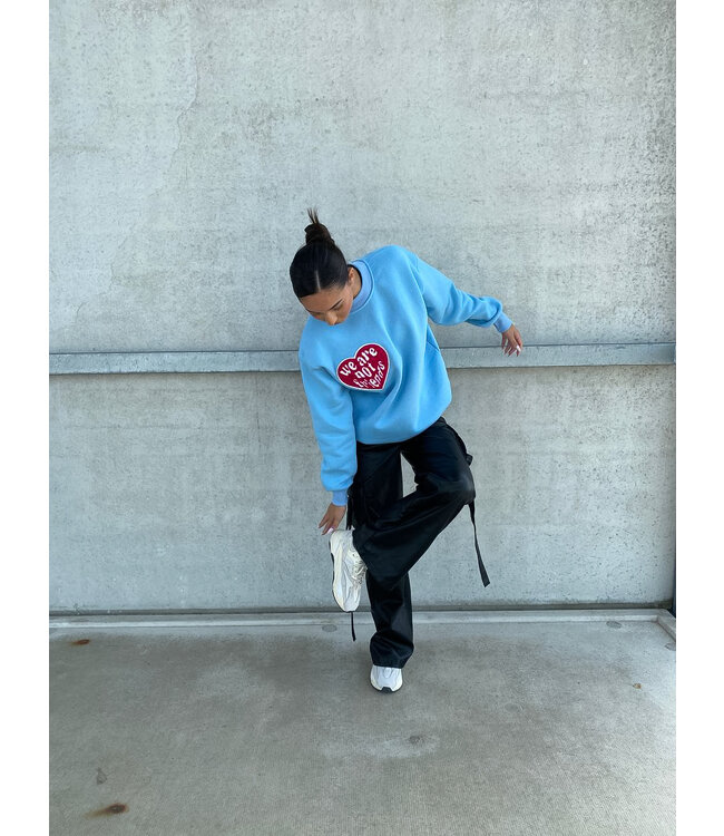 Not Friends Sweater / Light Blue