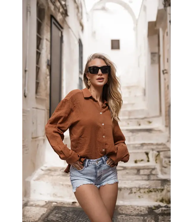 Mousseline Blouse / Camel