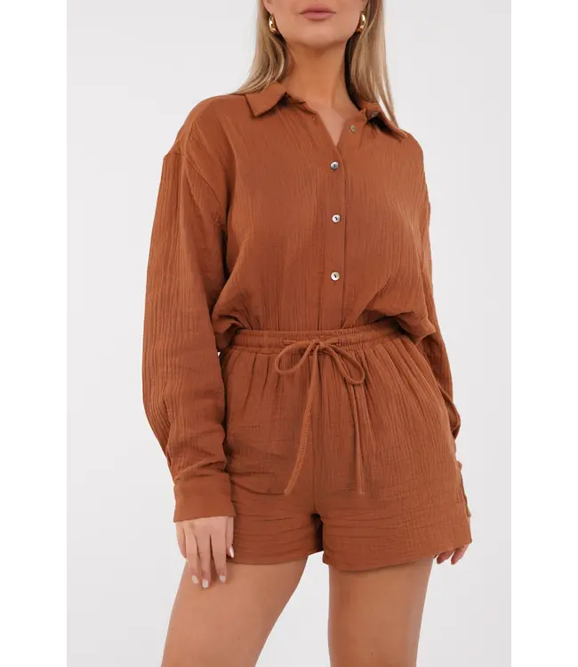 Mousseline Blouse / Camel