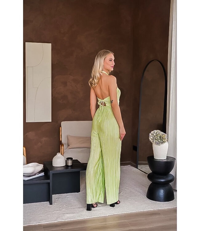 Halter Jumpsuit / Pistachio