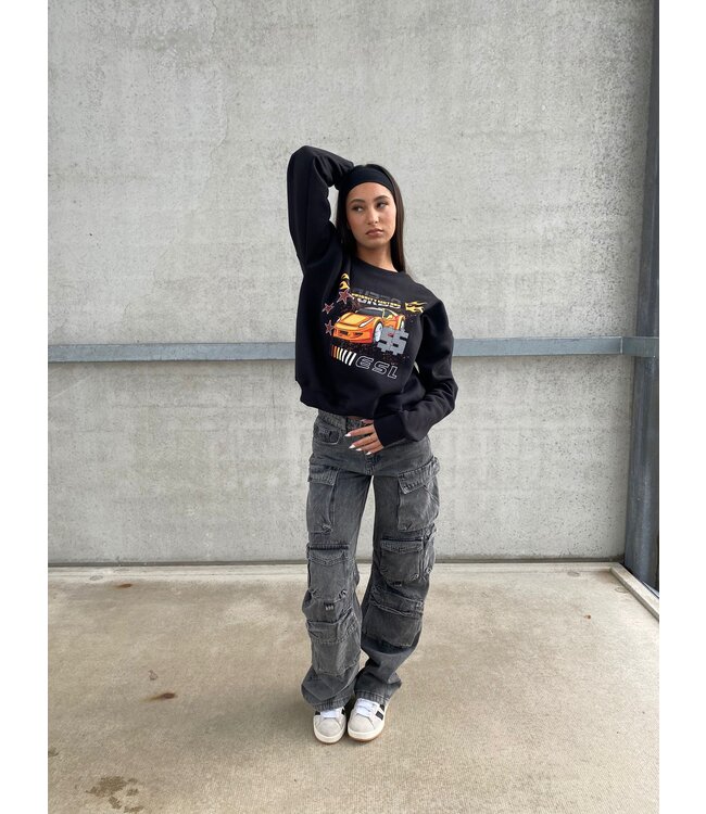 Turbo Motors Sweater / Orange