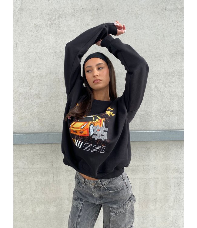 Turbo Motors Sweater / Orange