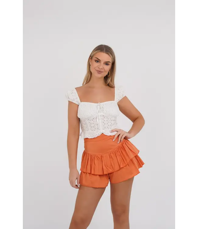 Ruffles Skort / Orange