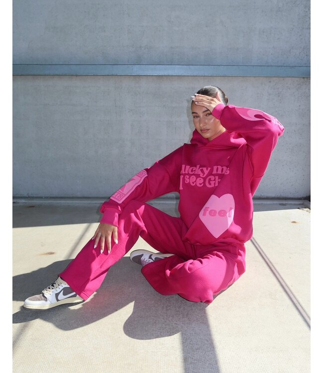 Lucky Me Tracksuit / Fuchsia