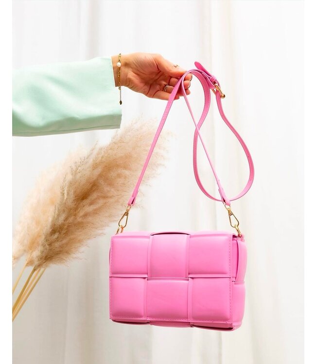 Braided Cassette Bag / Pink