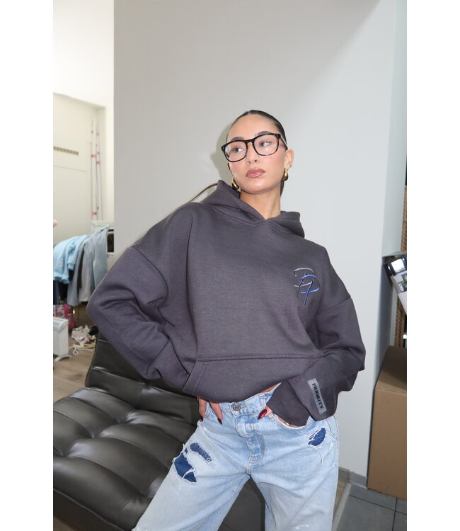Priority Signature Hoodie / Dark Grey