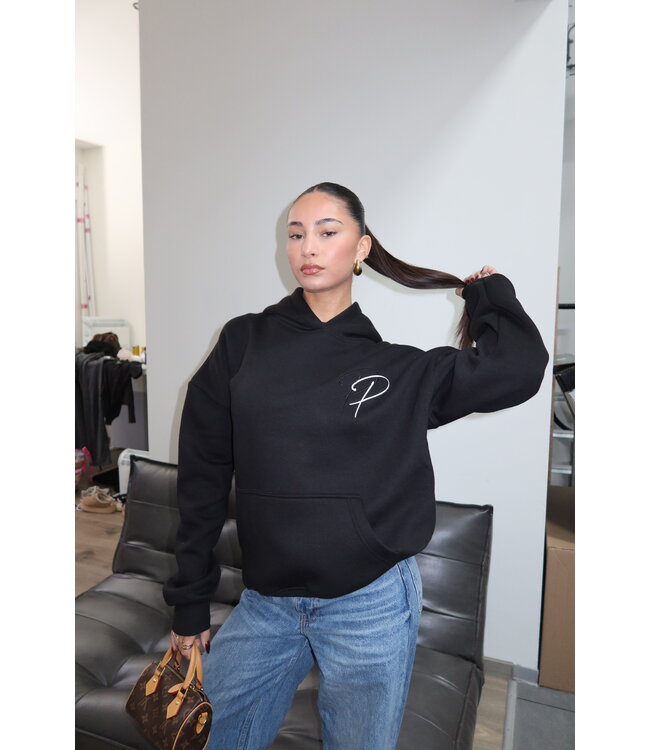 Priority Signature Hoodie / Black