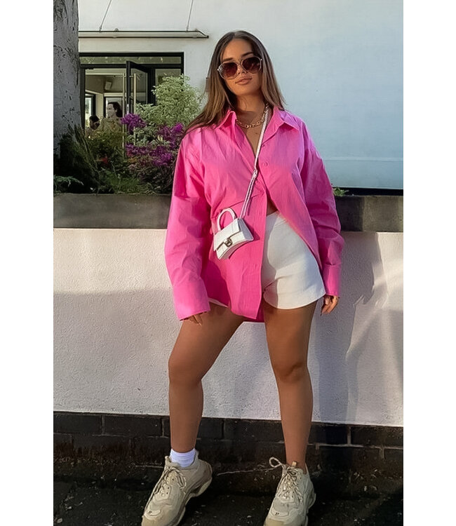 Oversized Blouse / Candy Pink