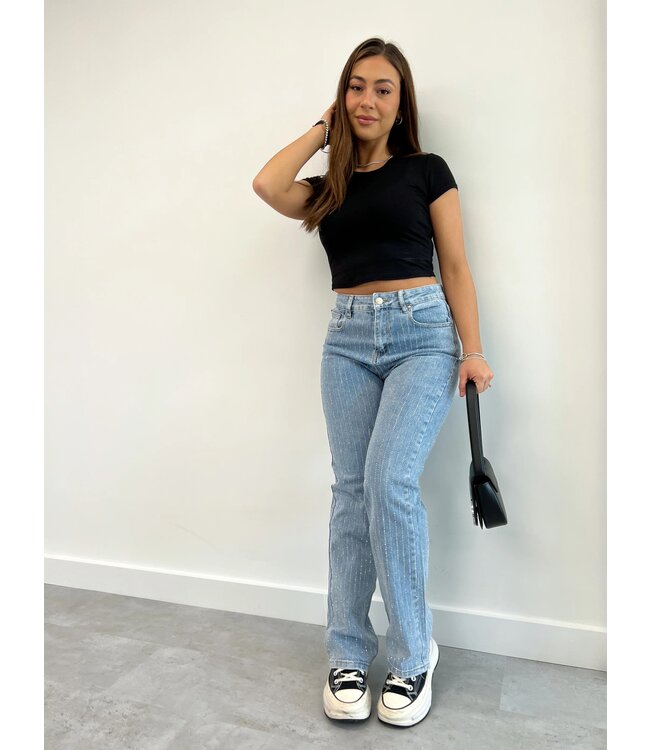 Rhinestone Jeans / Blue