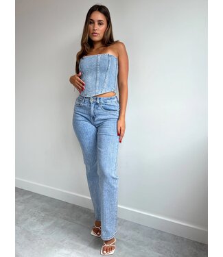 Rhinestone Jeans / Blue